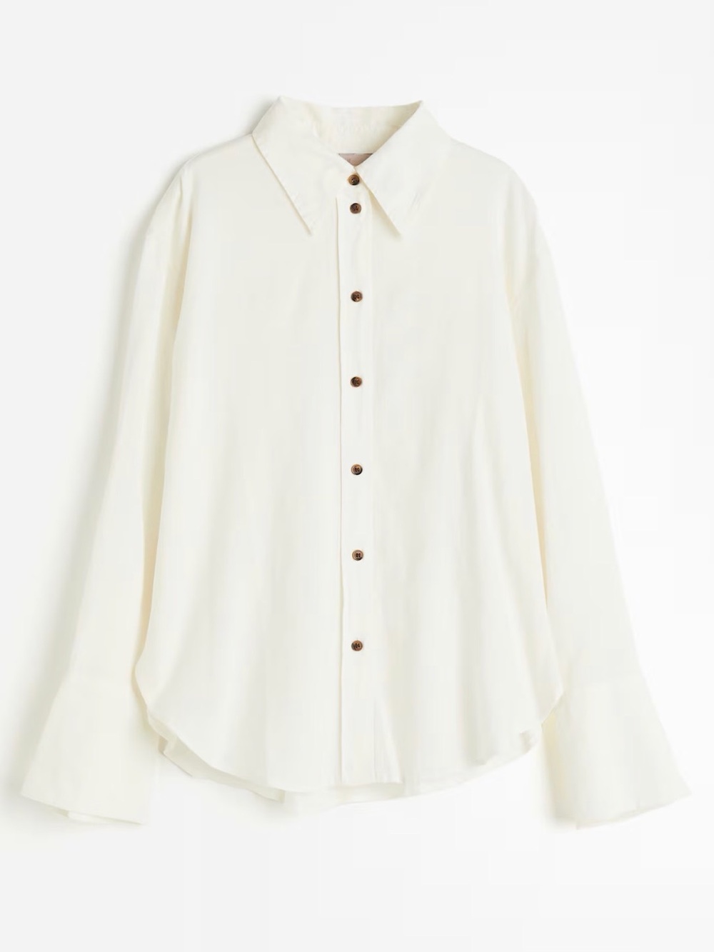 H&M Oversized Linen-blend Button-down Shirt